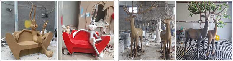 玻璃鋼雕塑制作流程，仿真景觀雕塑廠家