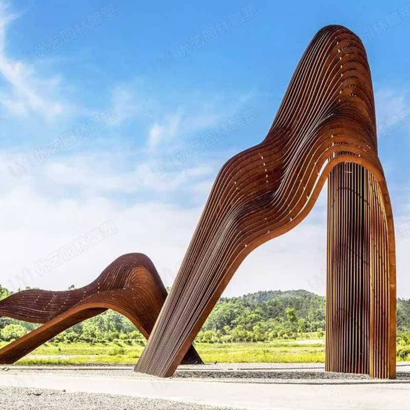 耐候鋼雕塑，耐候鋼雕塑定制